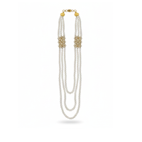 Collier Moti Mala en perles naturelles faites à la main, bijoux perlés géométriques classiques pour mariage, accessoires de mode unisexe, vente en gros, meilleur choix