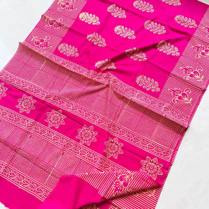 Conjunto de Salwar Kameez Estampado en Bloque 100% Algodón Hecho a Mano con Tela Étnica para un Estilo Veraniego Elegante - Product Image 1