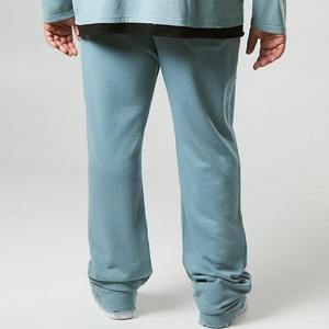 กางเกงจ็อกเกอร์ผู้ชาย ODM แบบยั่งยืน ระบายอากาศได้ดี ทรงเรียบง่าย ตะเข็บซ้อน สไตล์อเมริกันเรโทร ผ้าฝ้ายอุตสาหกรรม ลุคดิสเทรส สำหรับฤดูหนาว - Product Image 6