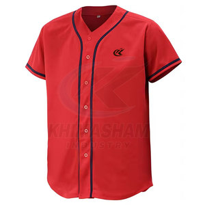 Factory Direct Supply Breathable Summer Baseball Jersey for Adults-Customized Team Names Short Sleeve Best Price - Product Image 2