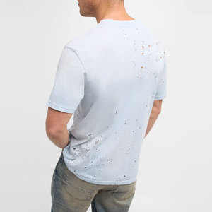 Camiseta Informal Desgastada de Fábrica, Nueva Camiseta de Alta Calidad al por Mayor para Hombre, Camiseta de Manga Corta Desgastada - Product Image 5