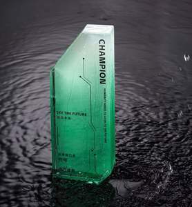 Elegante premio de bloque de acrílico para honrar logros sobresalientes - Product Image 2