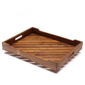 Boissons servant des plateaux en bois pour café et thé tasse meilleur choix plateau en bois d'acacia naturel nouveau design - Product Image 2