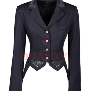 Cómoda chaqueta Ecuestre para mujer con corte moderno Delgado tela transpirable costura reforzada ajuste elegante - Product Image 2