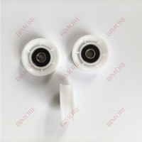 Rouleau de porte d'ascenseur moderne en plastique Bimore 54x17x6200, diamètre extérieur 54mm, largeur 17mm, roulement 6200