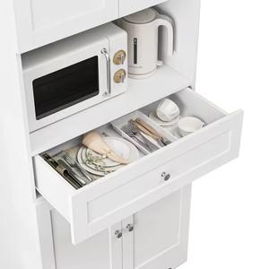 Gabinetes de sala de estar de cocina de tamaño personalizado de alta calidad Gabinete de Bar de vino de madera blanca moderno de lujo para el hogar Hecho en Vietnam - Product Image 3