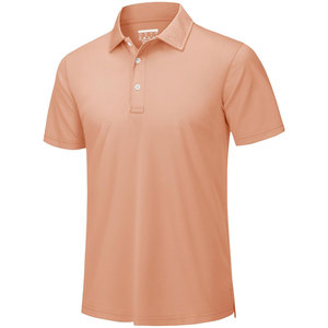 เสื้อโปโลผู้ชายแขนสั้นลำลองผ้าฝ้ายสีทึบระบายอากาศสวมใส่สบาย - Product Image 3