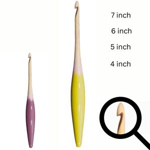 Découvrez le plaisir du crochet avec un crochet en bois lisse qui glisse le fil sans effort pour de belles créations faites à la main. - Product Image 2