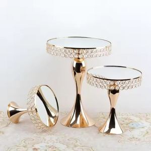 Présentoir à gâteaux en Aluminium, étagère à pâtisserie en métal, motif floral - Product Image 3