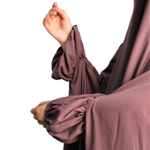 Best Quality Customizable Breathable Modest Muslim Women's Ramadan Dresses Chiffon Fabric <b>Abaya</b> Kaftan Robe Simple Fashion Style - Product Image 3
