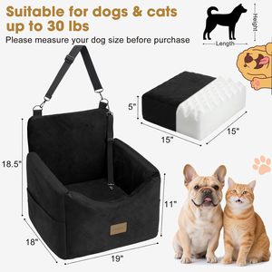 Detached Dog Car Seats for <b>Small</b> Medium Dogs Under 35lbs, Dog Booster Seat with Detachable Washable Cover and <b>Cushion</b> - Product Image 5