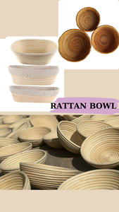 Wholesale Natural Rattan Bowl Vietnam Handmade Decorative Serving Bowl Home Styling Product - Product Image 3