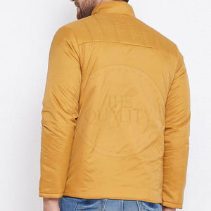 Fabricant pakistanais – Nouveauté 2025 – Blousons d'hiver matelassés sur mesure pour hommes – Col montant – Logo avant – Écologiques, respirants et imperméables - Product Image 3