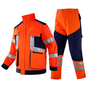 <b>Hi</b> <b>Vis</b> Winter Workwear Reflective polyester <b>Jackets</b> High Quality Construction <b>Orange</b> Safety <b>Jacket</b> - Product Image 1