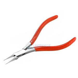 Alicates de punta redonda micro con logotipo personalizado OEM de 130mm para hacer joyas, abalorios de acero inoxidable, envoltura de alambre, manualidades y reparaciones DIY - Product Image 1