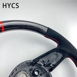 Accesorios Interiores de Fibra de Carbono Personalizados, Volante de Fibra de Carbono Real para <span class=keywords><strong>Audi</strong></span> A4 <span class=keywords><strong>B7</strong></span> S4 B8 <span class=keywords><strong>RS4</strong></span> B9 - Product Image 4