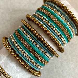 Ventes directes d'usine ensembles de bracelets en verre de forme ronde ensembles de churiyan pour femmes religieuses islamiques pour adultes bijoux de bracelets indiens - Product Image 3