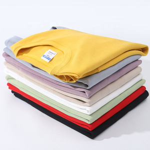 Sweat-shirt à col rond surdimensionné avec logo personnalisé Pull en coton uni imprimé pour hommes Pull-over à broderie vierge Sweat-shirt brodé - Product Image 3