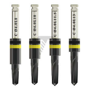 DLC 02.8mmX04.0mm ดอกสว่านทรงกรวยตัวล็อกสีดำทำจากสแตนเลสเคลือบด้วยคาร์บอน DLC - Product Image 2