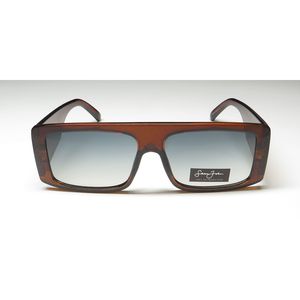 Occhiali da Sole Sean John SJS1024 con Lenti Sfumate, Montatura Ovale Vintage Oro e Marrone, Design Esclusivo per Celebrità, Materiale PC - Product Image 3