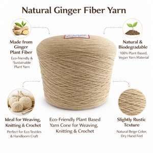 Hilo Crudo 100% Algodón en Cono para Tejer, Hacer Punto, Crochet, Coser, Bordar y Manualidades con Telar, Ecológico - Product Image 6