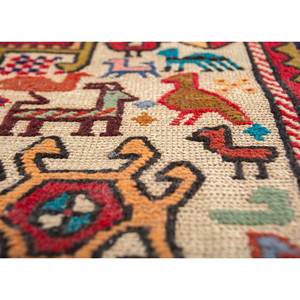 Tapis en laine et soie noué à la main Kiaan Pae-5270, motif médaillon rouge et orange, 9x12, pour la décoration de salon d'adolescents, pour usage domestique - Product Image 3