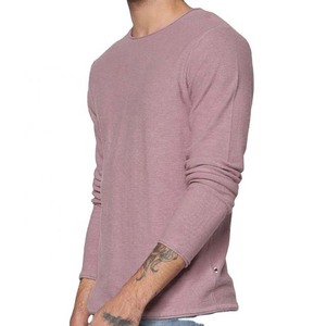 2025 Custom Logo Printing Embroidery <b>Long</b> <b>Sleeve</b> O Neck T-shirt Casual Blank 100% Cotton Wholesale Full <b>Sleeve</b> T Shirts for <b>Men</b> - Product Image 3