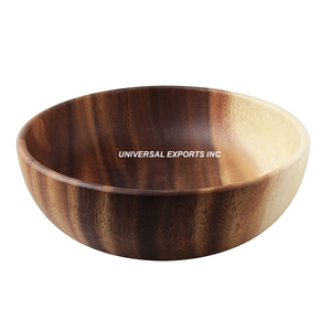 Bol à chocolat en bois de luxe Vaisselle de forme ronde Bol de service Bol à soupe en bois fait main d'excellente qualité - Product Image 3