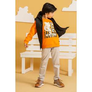 เสื้อแจ็คเก็ตพัฟเฟอร์กันน้ำน้ำหนักเบา TIGLATH สำหรับเด็กผู้ชาย คอตั้ง ลายสัตว์ ไซส์ XL ผลิตจากโพลีเอสเตอร์ สำหรับฤดูใบไม้ร่วง เหมาะสำหรับกิจกรรมกลางแจ้ง - Product Image 3