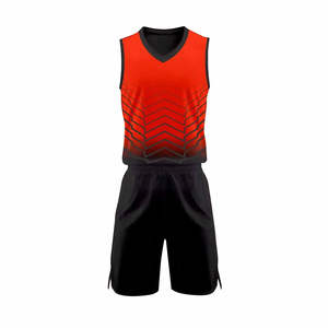 Uniforme de basket-ball haute performance pour hommes, en tissu 100% polyester, matière douce, nouveau design tendance - Product Image 4