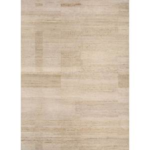 Blythe Ivory Hand Knotted Afghan Wool <b>Rug</b> <b>Boho</b> Style Rectangular Abstract Pattern for Home Living Room or Hallway-LSEA-1359 - Product Image 1