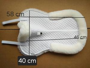 Demi-tapis de selle en fausse fourrure confortable et rapide de qualité supérieure en tissu de coton Demi-tapis de selle - Product Image 6