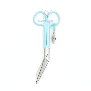 Tijeras para Vendas Lister Moradas de 5.5'' Instrumentos Quirúrgicos Manuales de Acero Inoxidable con Mangos de Colores Variados para Hospital - Product Image 4