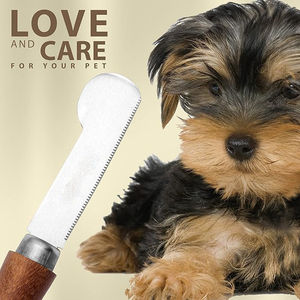 Couteau à Désosser Professionnel de Luxe Portable en Acier Inoxydable avec Manche Rond en Bois pour Chiens et Chats - Product Image 2