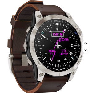 La meilleure montre intelligente d'aviateur Garmin D2 Mach 1, avec écran tactile et carte GPS en mouvement - Product Image 1