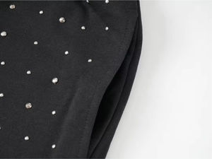 Joggers 2025 Fabricants de qualité supérieure Prix de gros Été Nouveau Short ample et confortable avec strass Noir pour hommes OEM - Product Image 6