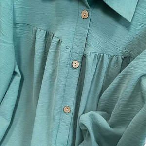 Suministro directo de fábrica Mujeres Modest Long Top Casual Color sólido Tela de lana transpirable Ecológico Personalizable - Product Image 5