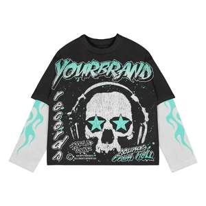 100% coton hommes T-Shirts personnalisé tissu respirant DTF Logo Style frais haut uni surdimensionné grande taille et caractéristiques de compression - Product Image 3