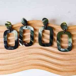 Pendientes de cuerno de búfalo hechos a mano de alta calidad, joyería de cuerno Natural de gran venta para mujer accesorio de moda ecológico ligero - Product Image 2