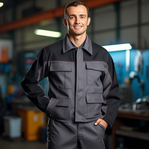 Weld <b>Shield</b> Grey/Black <b>Protective</b> Jacket Size 54 for Welding & Soldering Supplies - Product Image 3