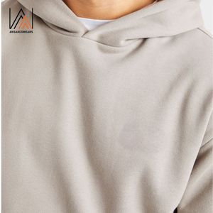 เสื้อฮู้ดดี้ผู้ชายแบบมีโลโก้สั่งทำได้ OEM ODM ผ้าฟลีซเรียบ สตรีทแวร์ คุณภาพสูง ผ้าฝ้าย 100% ทรงปกติ กันลม เป็นมิตรกับสิ่งแวดล้อม - Product Image 6