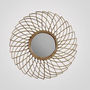 กระจกหวายทออาร์ตเดคโคสไตล์โบราณสวยงามกระจกตกแต่งบ้านและงานแต่งงานหรูหรา - Product Image 1