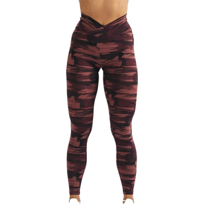 2025 nouveauté femmes pantalons de Yoga et couleur unie Patchwork conception Logo personnalisé prix de gros Fitness femmes Leggings - Product Image 1
