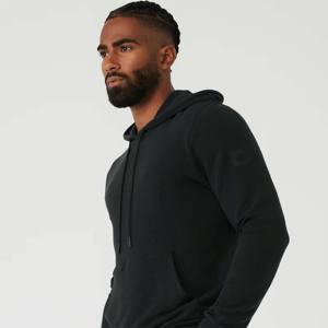 Sweat à capuche en micropolaire de qualité supérieure pour homme-respirant et isolé thermiquement, idéal pour la superposition en hiver, coupe élégante - Product Image 2
