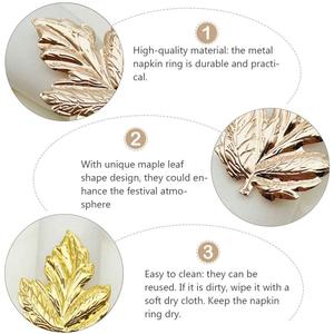 Best Quality Wholesale Casted Lead Silver Gold Copper Tone Elegant Reusable Napkin Rings Tissue Holder for Restaurant Hotel Home - Product Image 5