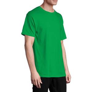 Camiseta de algodón 100% para hombre, camisetas finas de verano suaves informales para Fitness, ropa de casa para hombre, camiseta sólida de manga corta con cuello redondo para hombre - Product Image 3