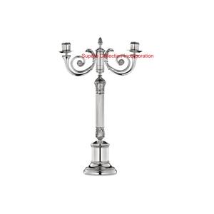 Hot Selling Silver <b>Candle</b> Stand <b>Wedding</b> Table Centrepiece Candelabra for Christmas Home & Hotel Supplies Excellent Price - Product Image 4