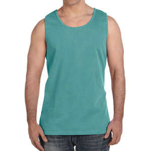 Camisetas sin mangas informales de verano de alta calidad para hombres Nueva moda OEM Logotipo personalizado Gimnasio Deportes Tops Material de poliéster Tallas grandes - Product Image 4