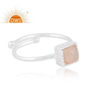 Latest Trending Fine Sterling <b>Silver</b> Natural Ethiopian <b>Opal</b> Gemstone Stackable <b>Ring</b> Custom Jewelry For Women Gift For Her - Product Image 2