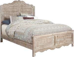 Porter Designs Lit Queen Urbain Élégant Mobilier de Chambre Design Traditionnel en Bois de Pin Durable en Bois Naturel Massif - Product Image 5